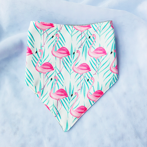 SCARF BIB // PINK FLAMINGO